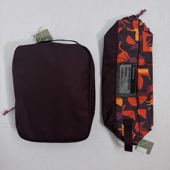 REI Roadtripper Duffle Bag 40 Liter and Medium Pod Bag Travel Sol Geo Raisin NEW - Picture 5 of 6